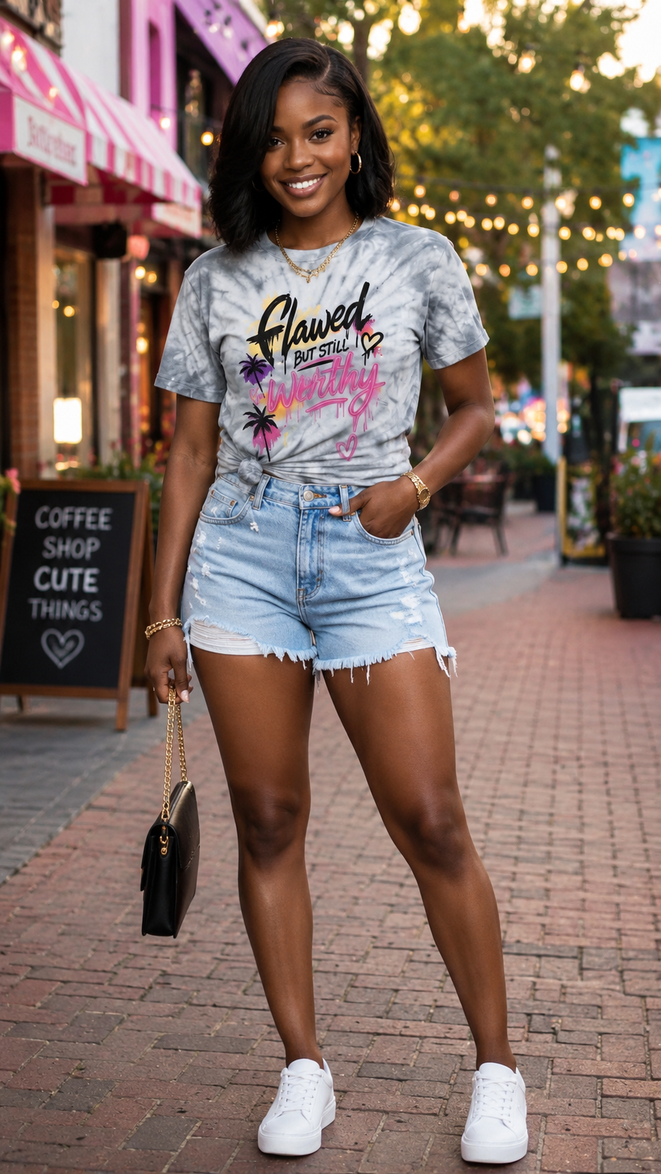 Flawed But Still Worthy™ Summer Streetwear Tee