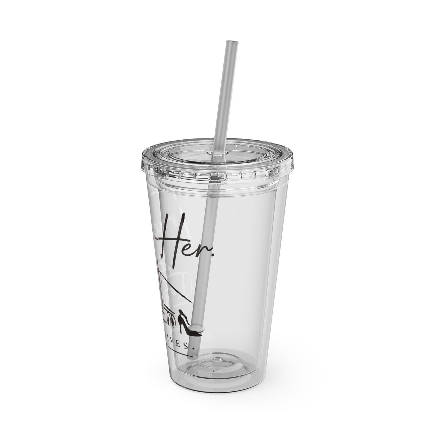 Truck-Her Sunspalsh Tumbler with Straw