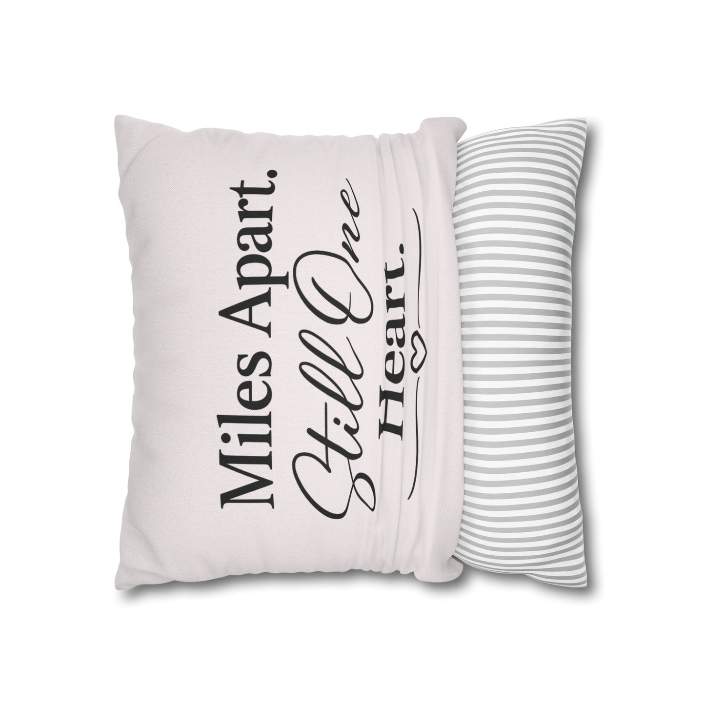Miles Apart Still One Heart Truck Wife Pillow Cover