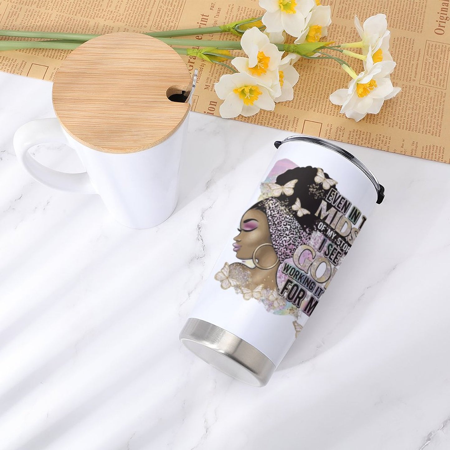 Even In the Midst Of My Storm I See God Is Working- Tumbler Travel Mug