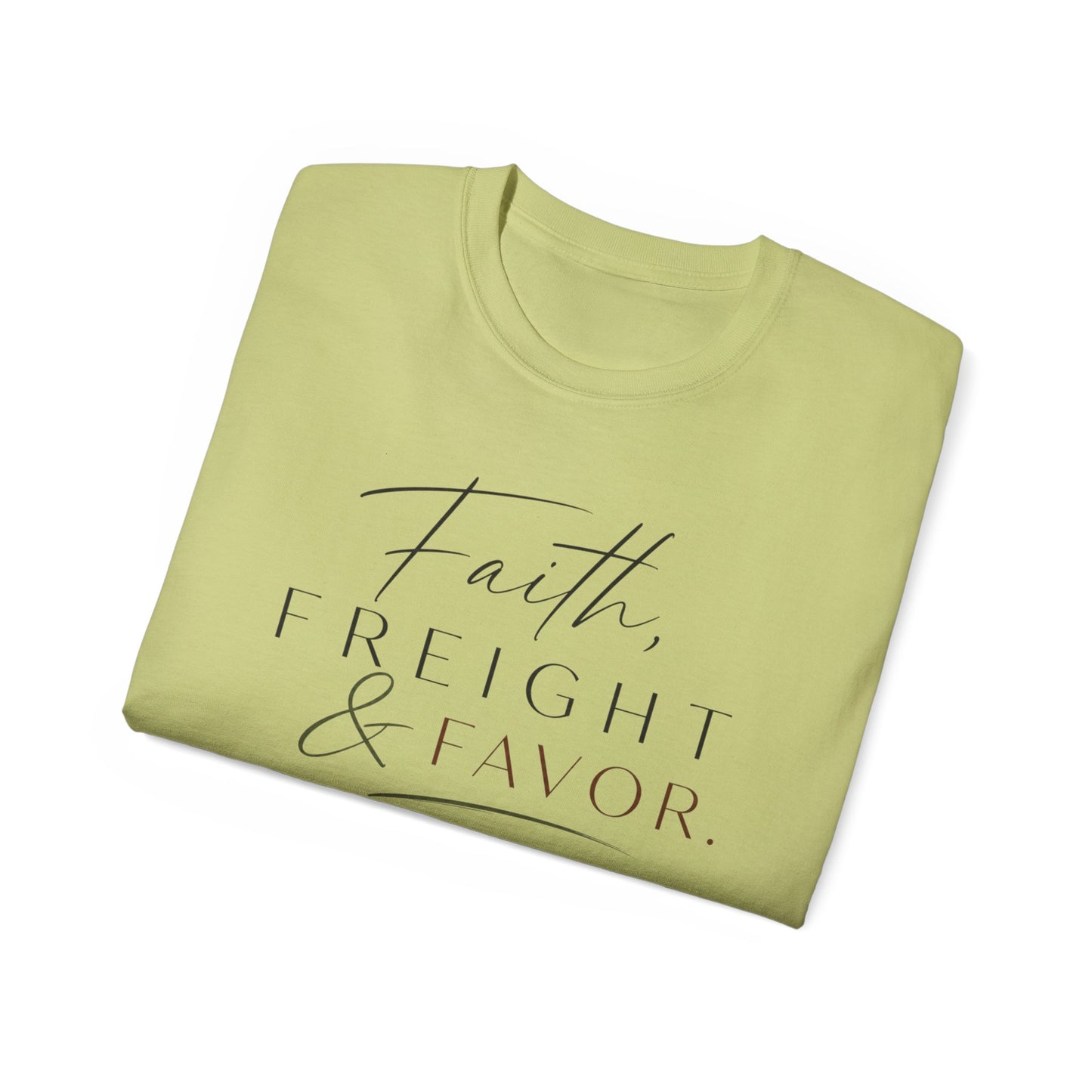 Faith, Freight & Favor™ Boutique Tee – Luxury Trucker Lifestyle Shirt