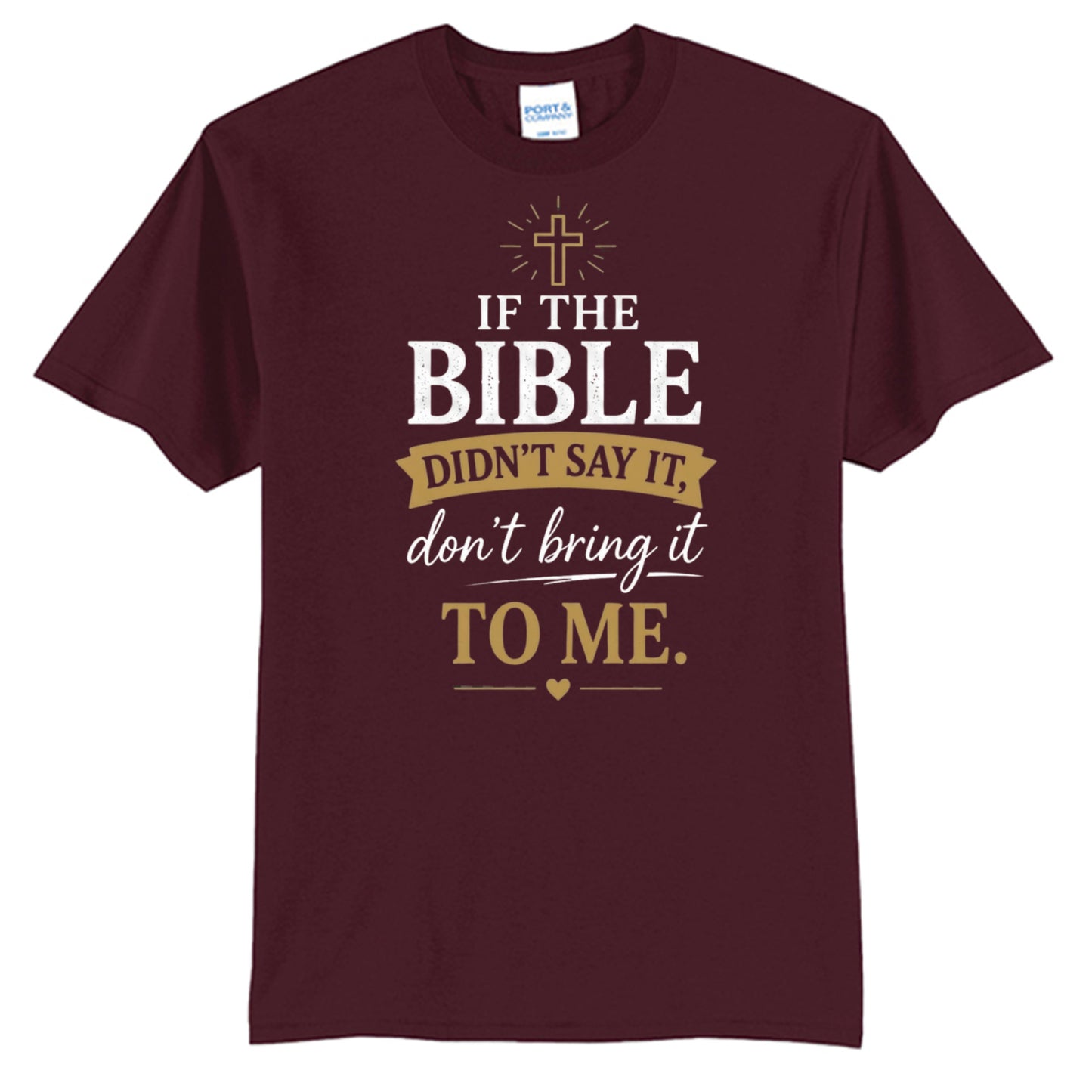 Athletic Maroon - PC55T - FRONT