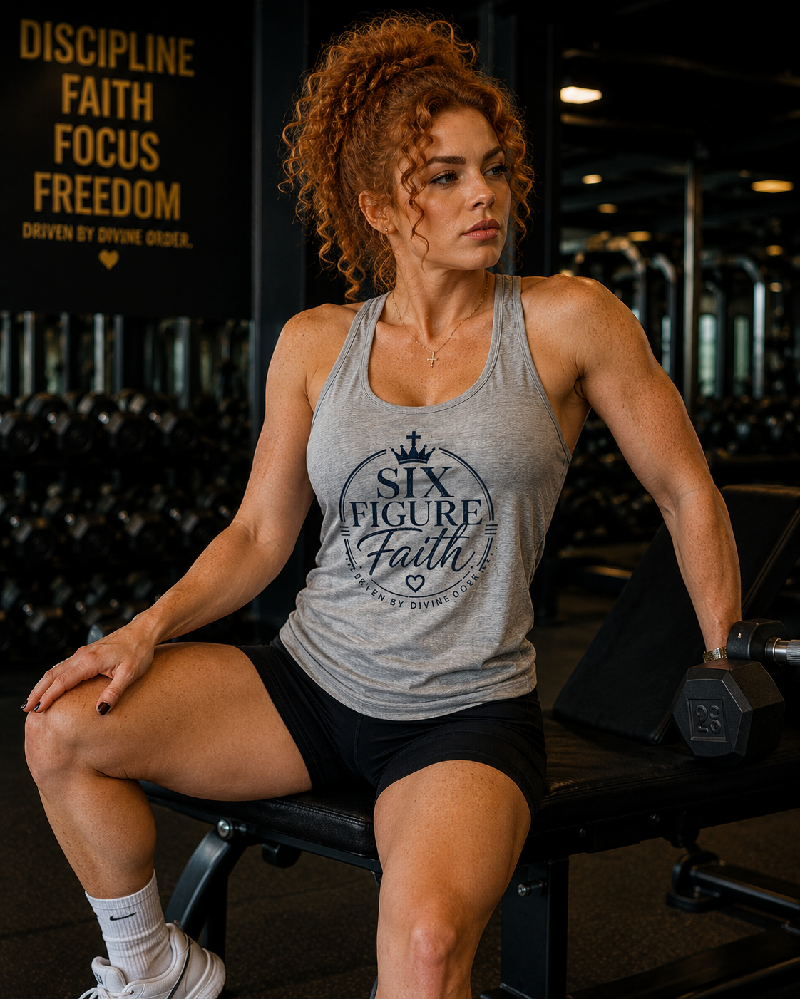 Six Figure Faith Active Tank