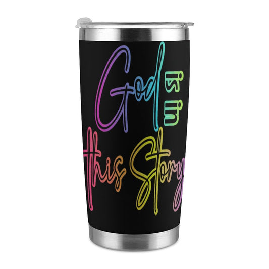 God Wrote This Story-Chrisitan Tumbler 20oz Black