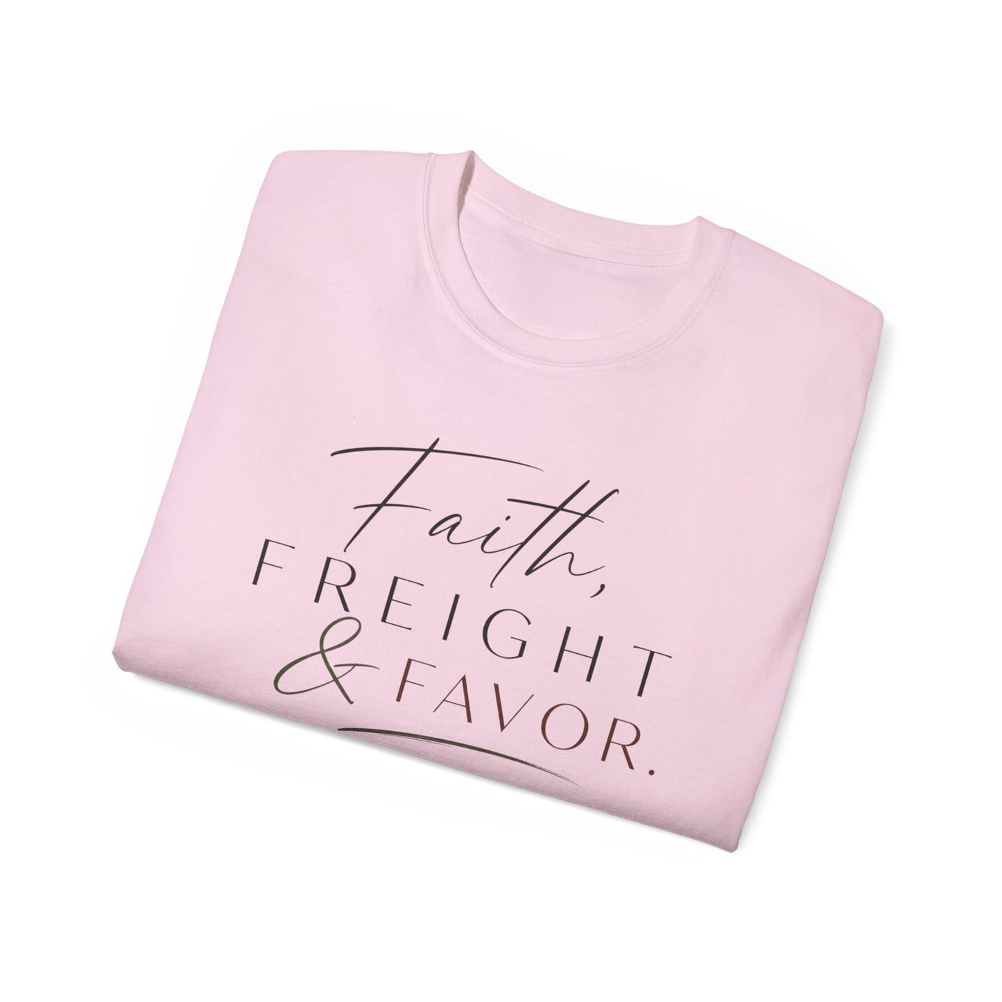 Faith, Freight & Favor™ Boutique Tee – Luxury Trucker Lifestyle Shirt