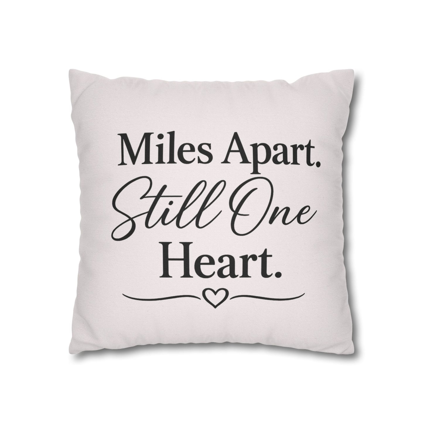 Miles Apart Still One Heart Truck Wife Pillow Cover