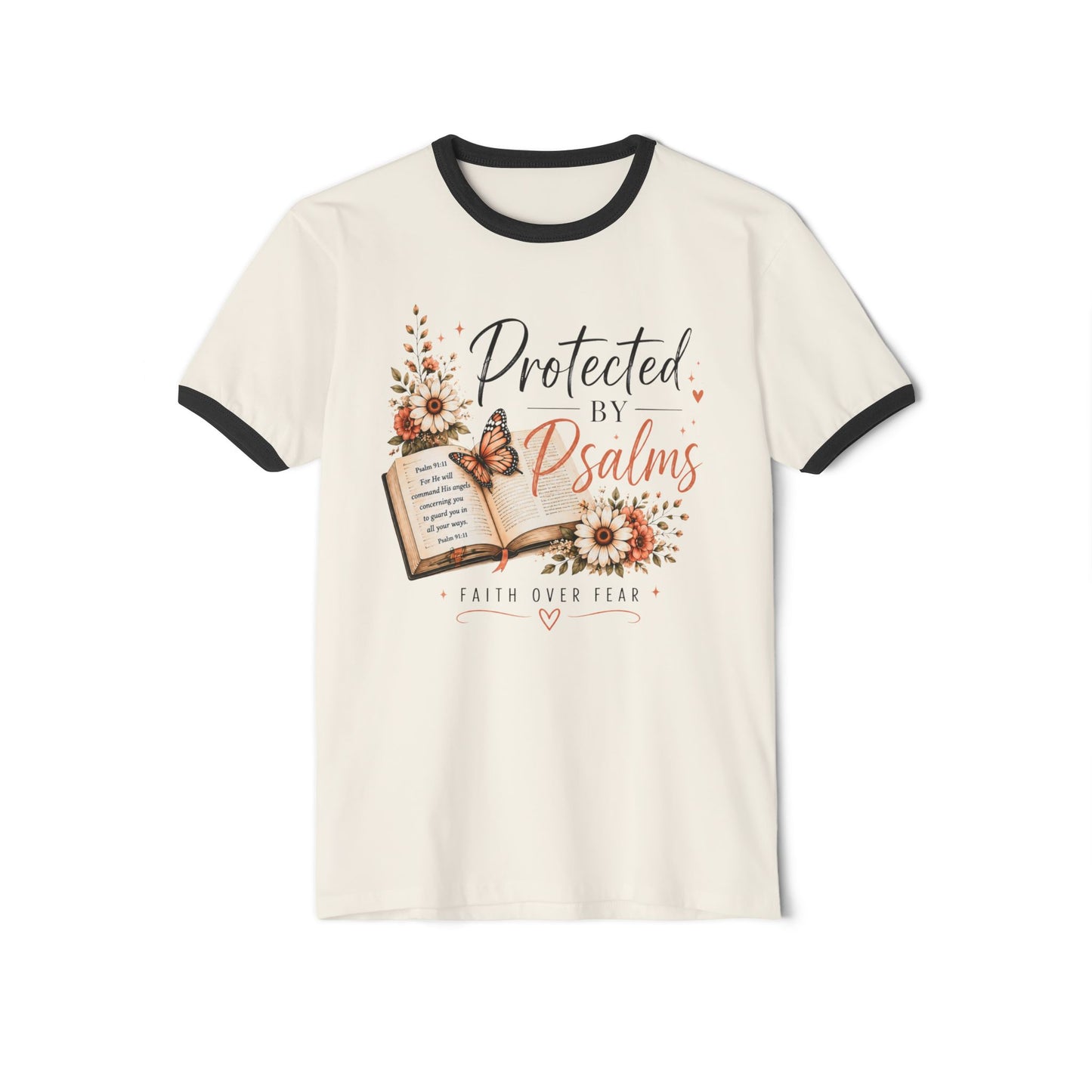 Protected By Psalms™ Faith Over Fear Graphic Tee | Christian Boutique Shirt