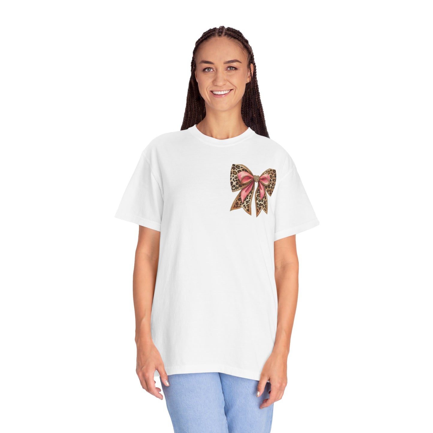 God Is Good All The Time Leopard Bow-Cross T-Shirt
