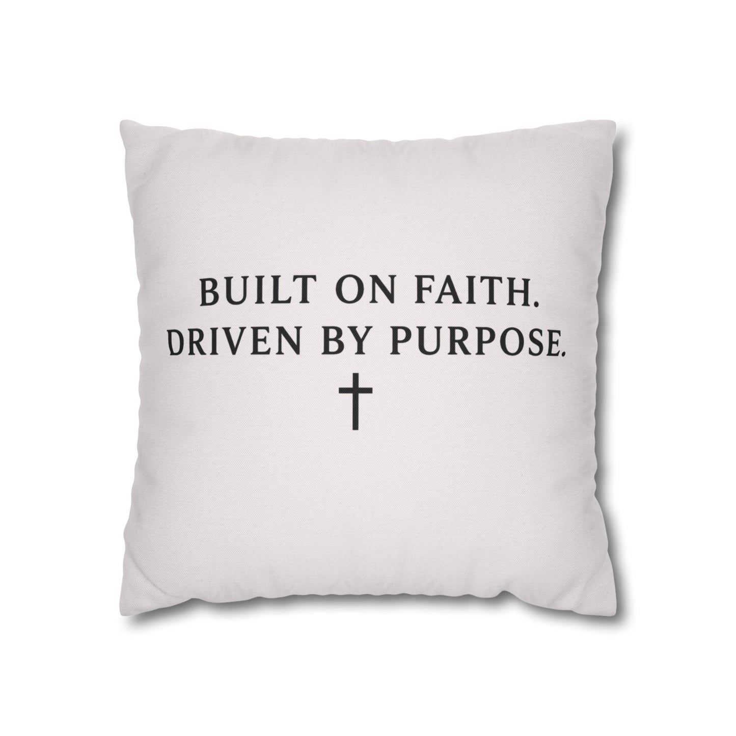Love Rides Shotgun Faith Pillow Cover