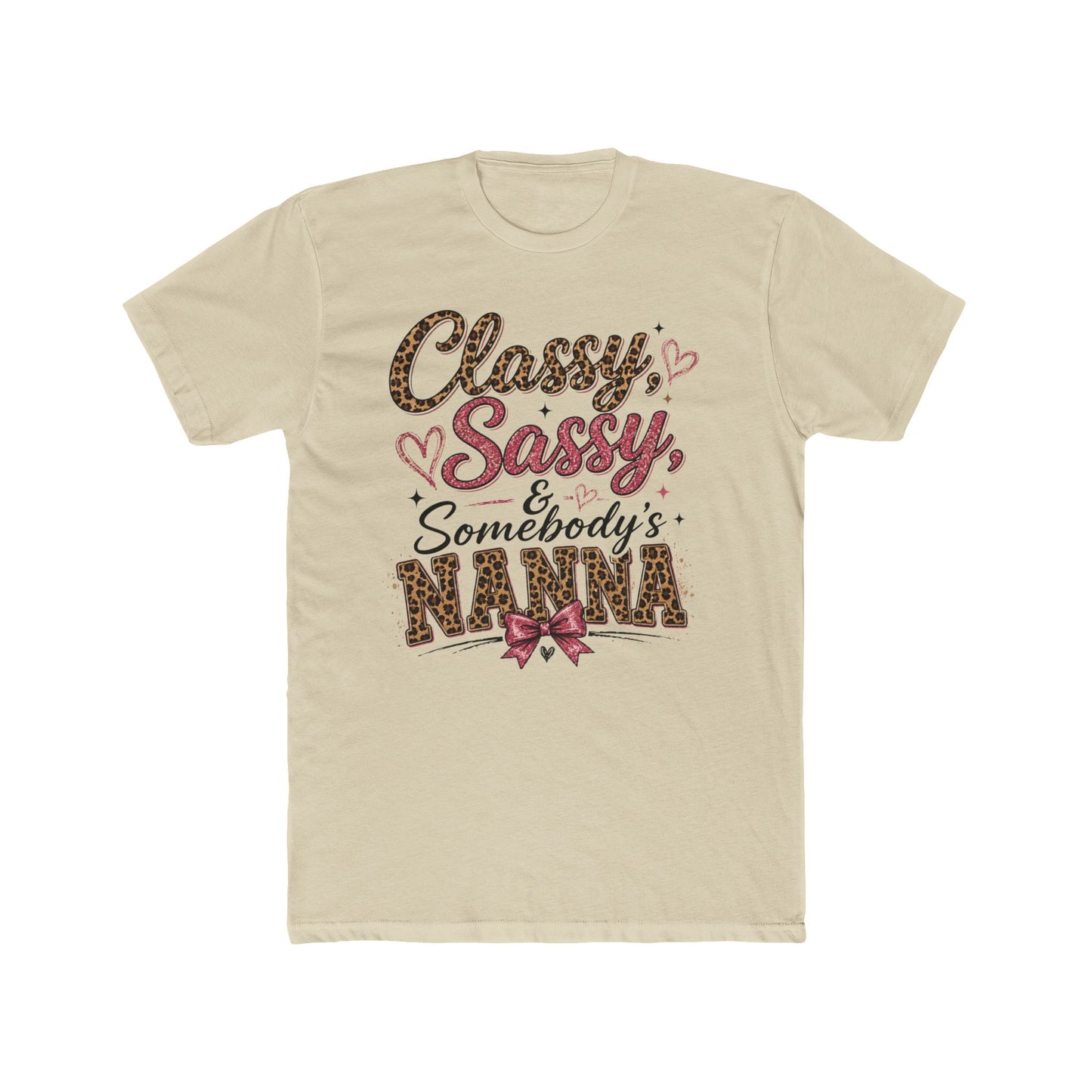 Classy, Sassy & Somebody’s Nanna Graphic Tee – Leopard Print Grandma Shirt