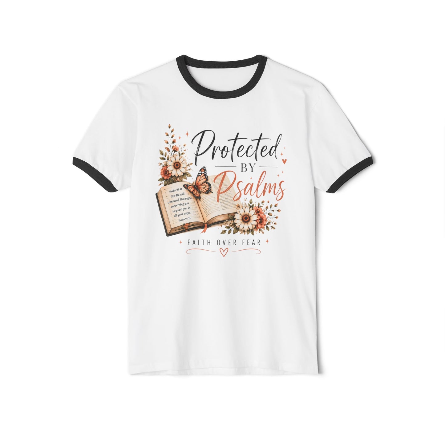 Protected By Psalms™ Faith Over Fear Graphic Tee | Christian Boutique Shirt