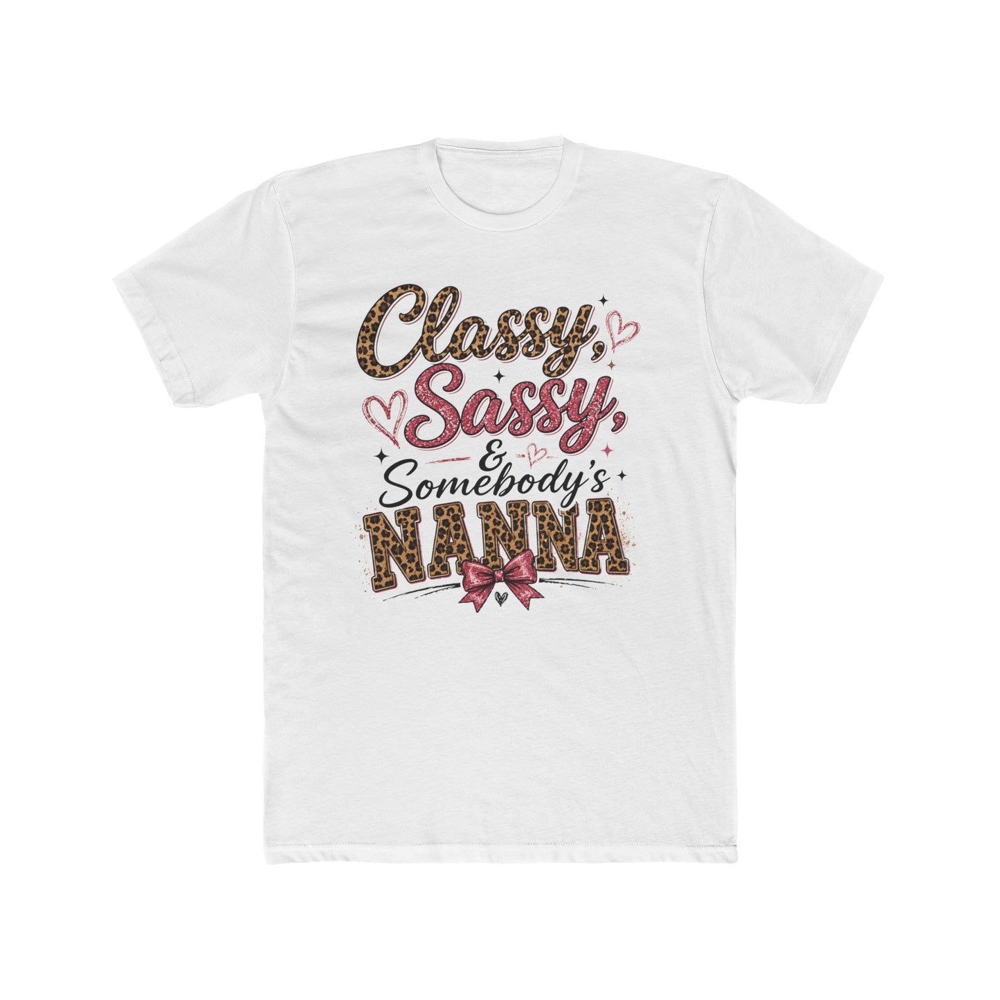 Classy, Sassy & Somebody’s Nanna Graphic Tee – Leopard Print Grandma Shirt