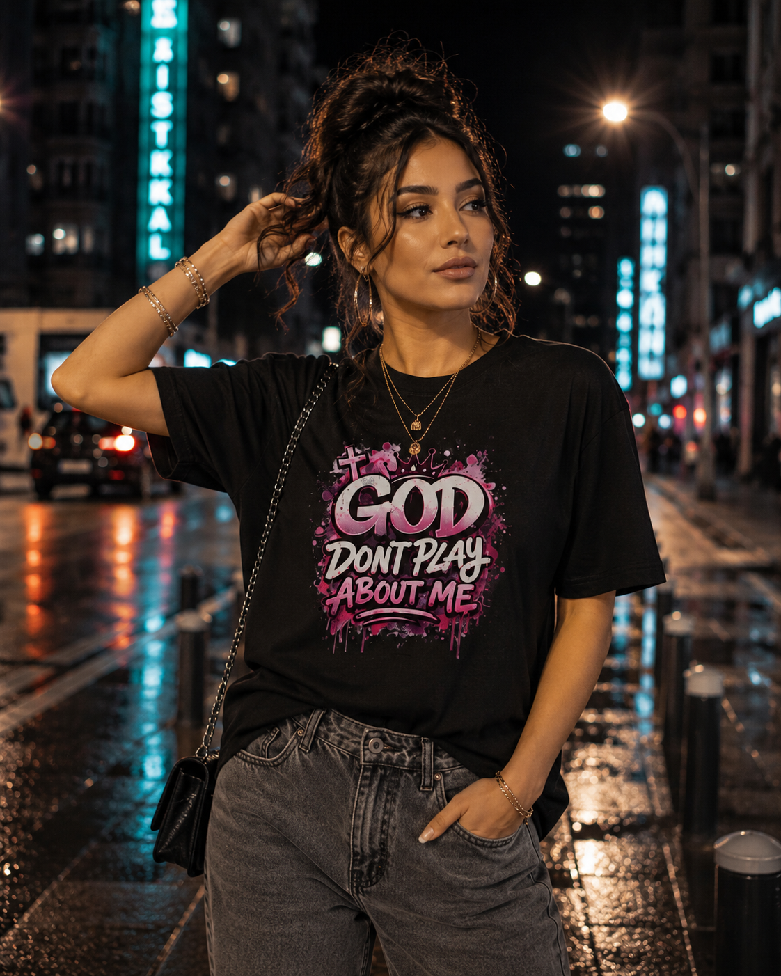 God Don't Play About Me Christian Graphic Tee