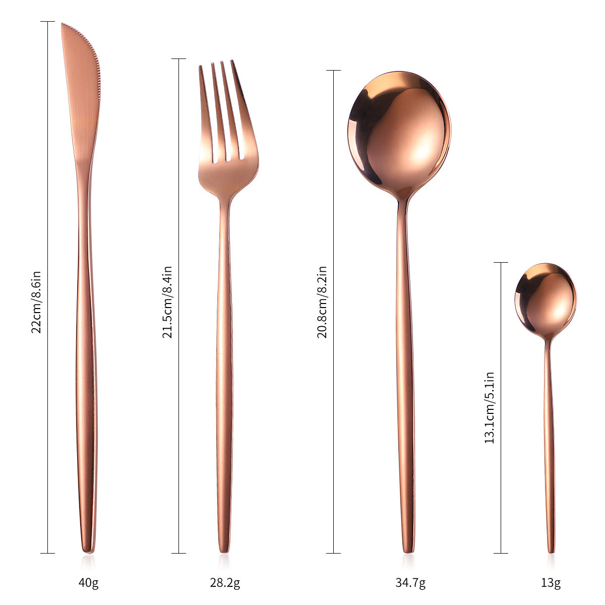 Luxury 36- Piece Stainless Steel Tableware Set in Wooden Gift Box