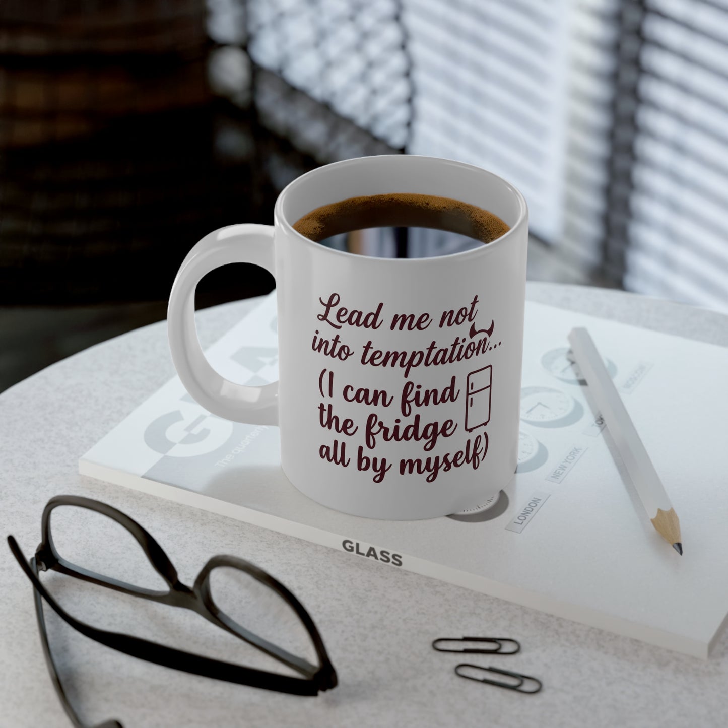 Lead Me Not into Temptation-Funny Christian 20oz/Faith & Humor Drinkware