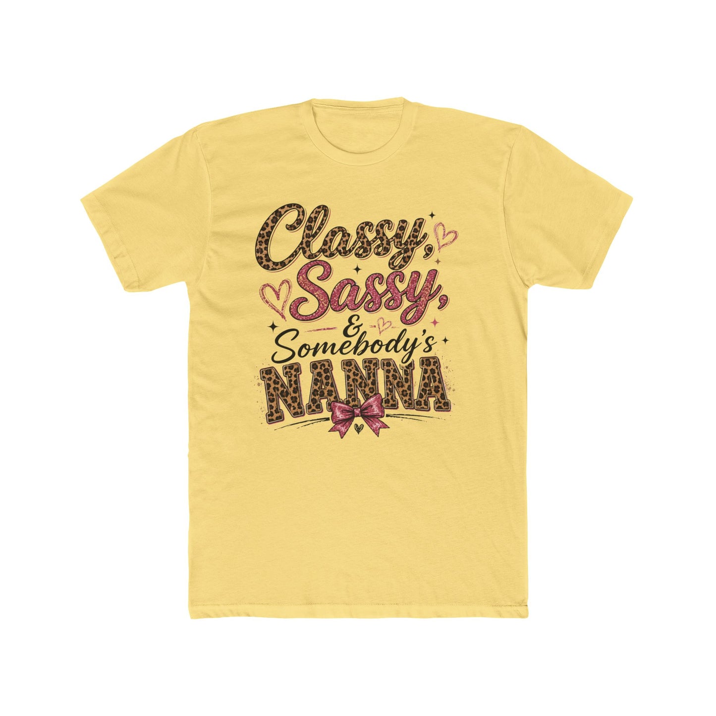 Classy, Sassy & Somebody’s Nanna Graphic Tee – Leopard Print Grandma Shirt
