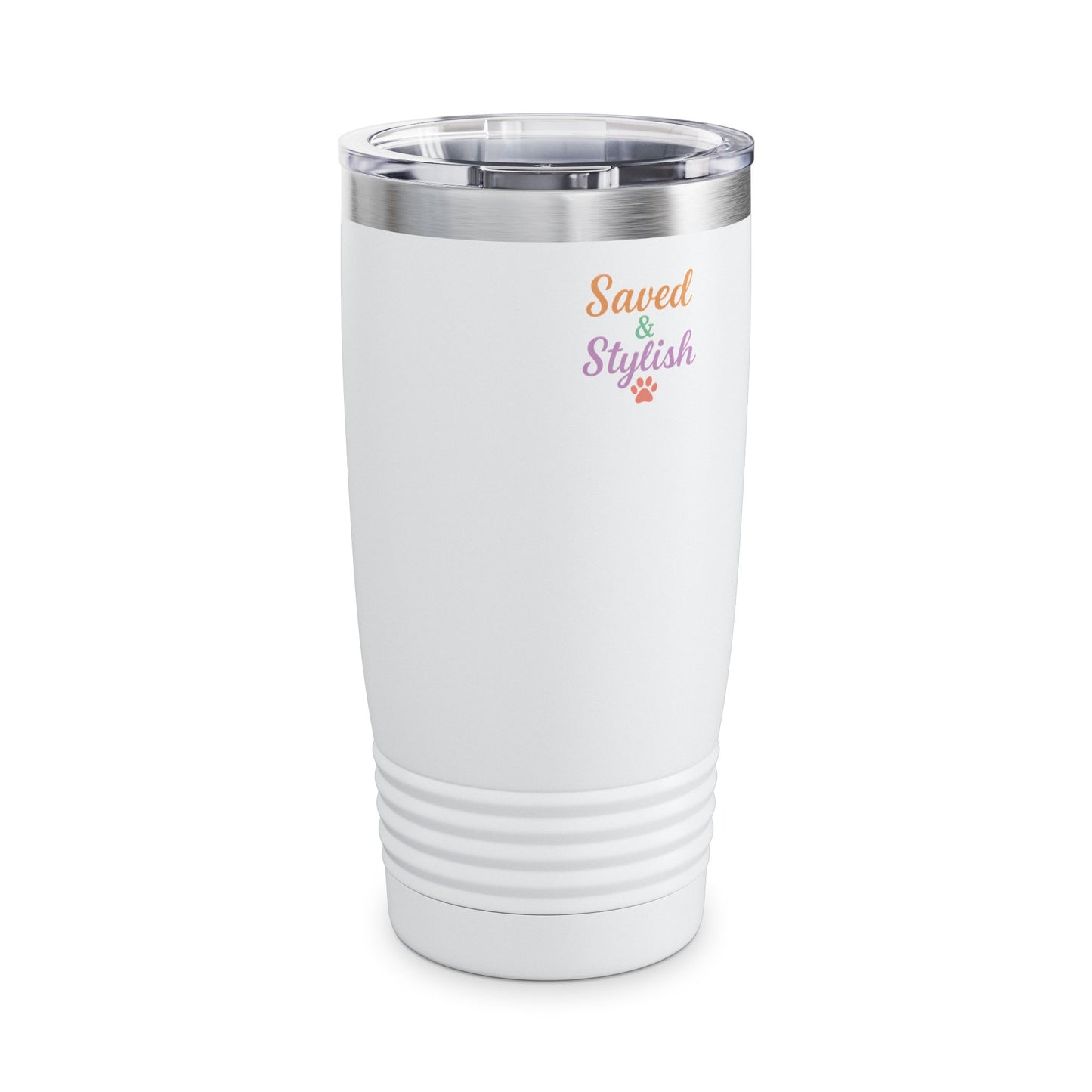 I love My Neighbor Dog Tumbler- Funny Christian Dog Mom Cup- Saved & Stylish