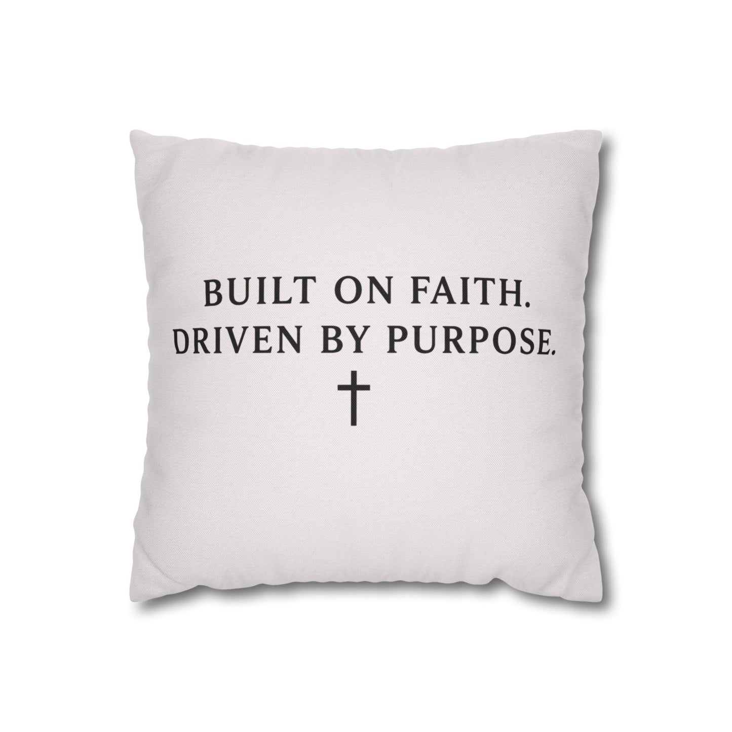 Love Rides Shotgun Faith Pillow Cover