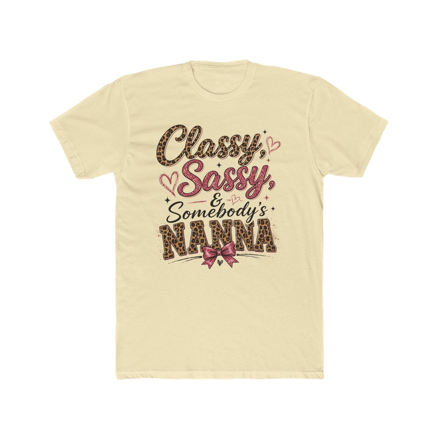 Classy, Sassy & Somebody’s Nanna Graphic Tee – Leopard Print Grandma Shirt