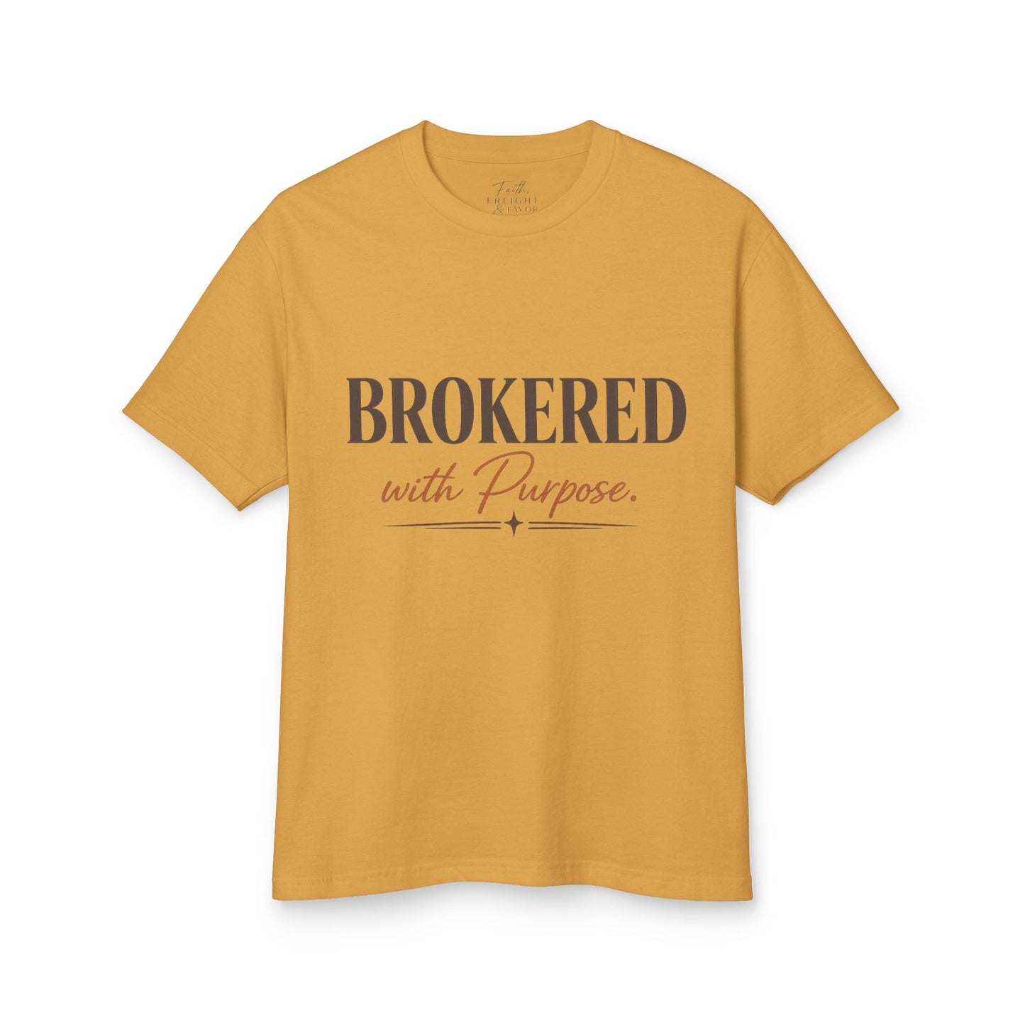 Brokered With Purpose™ Faith Over Freight Boutique Tee