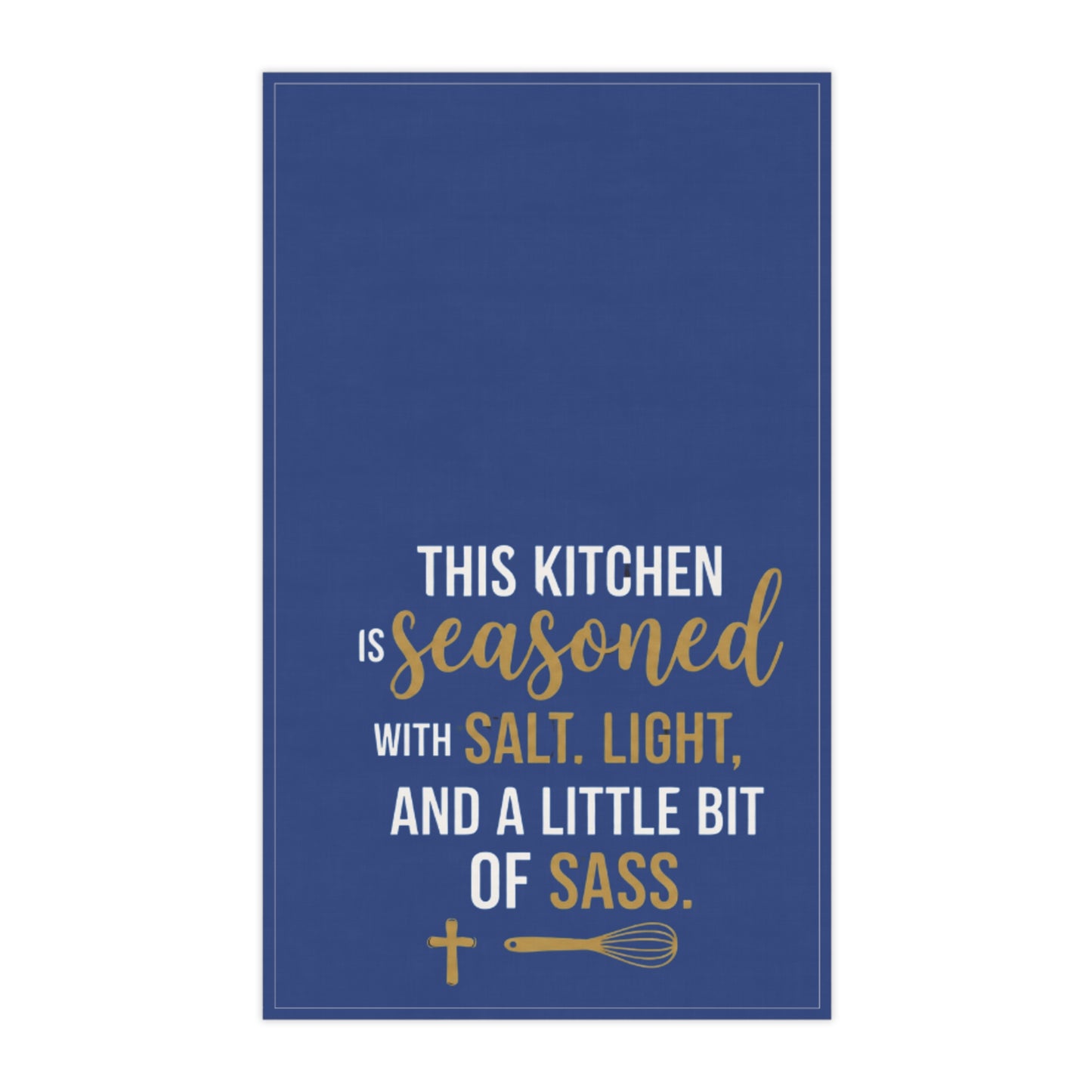 Seasoned With Salt, Light & Sass- Christan Kitchen Towels (cotton,)