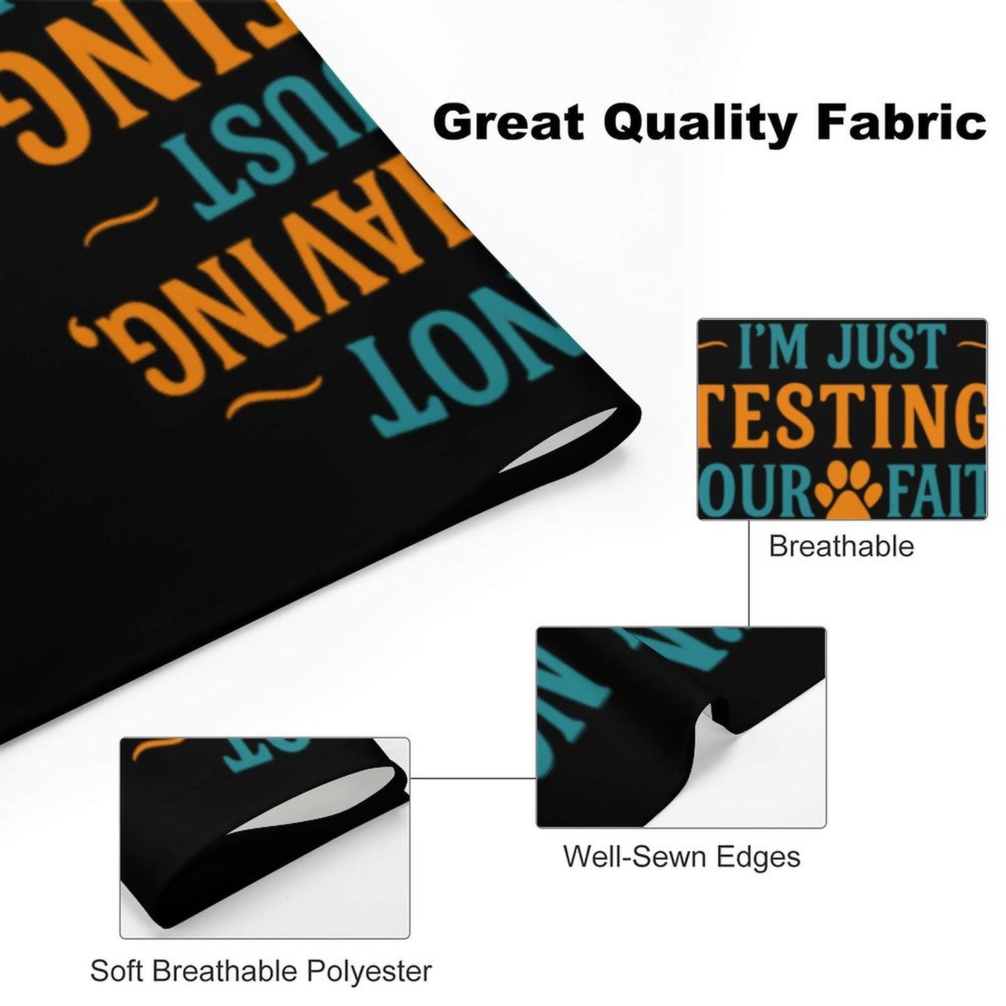 I'm Not Misbehaving, I'm Just Testing Your Faith  Dog Bandana