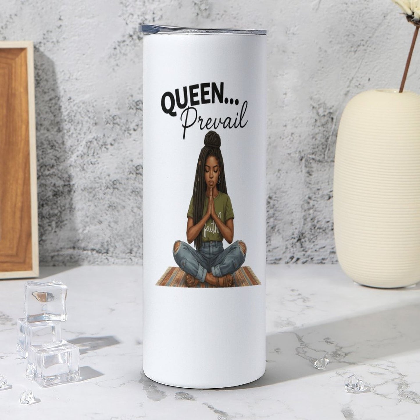 Queen Prevail Faith-20oz Large Capacity Car Cup with Lid