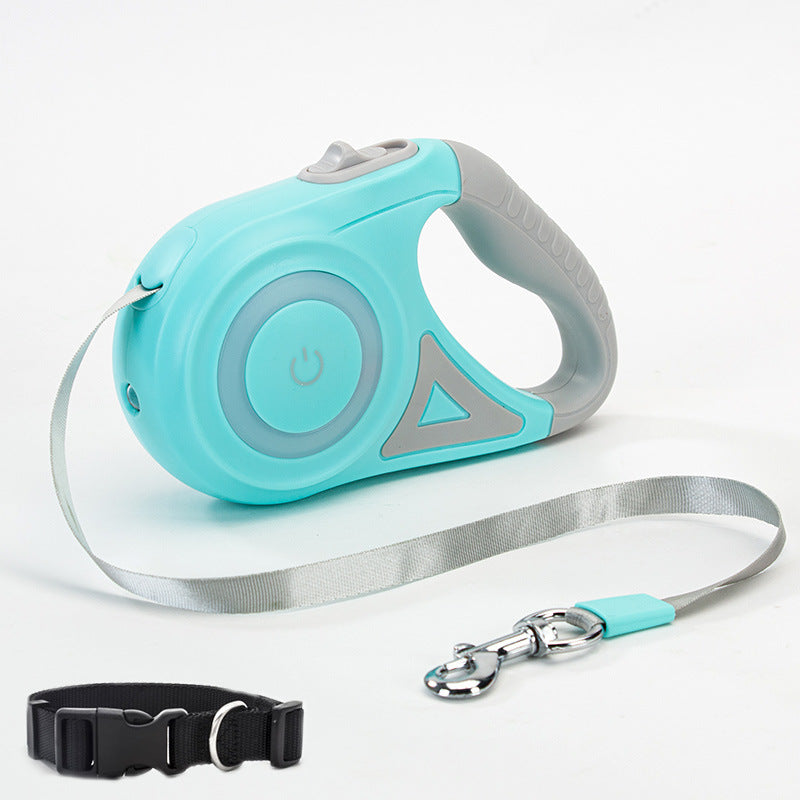 Dog Leash Retractable Leash And Dog Collar Spotlight Automatic Small Medium Dogs Pet Product