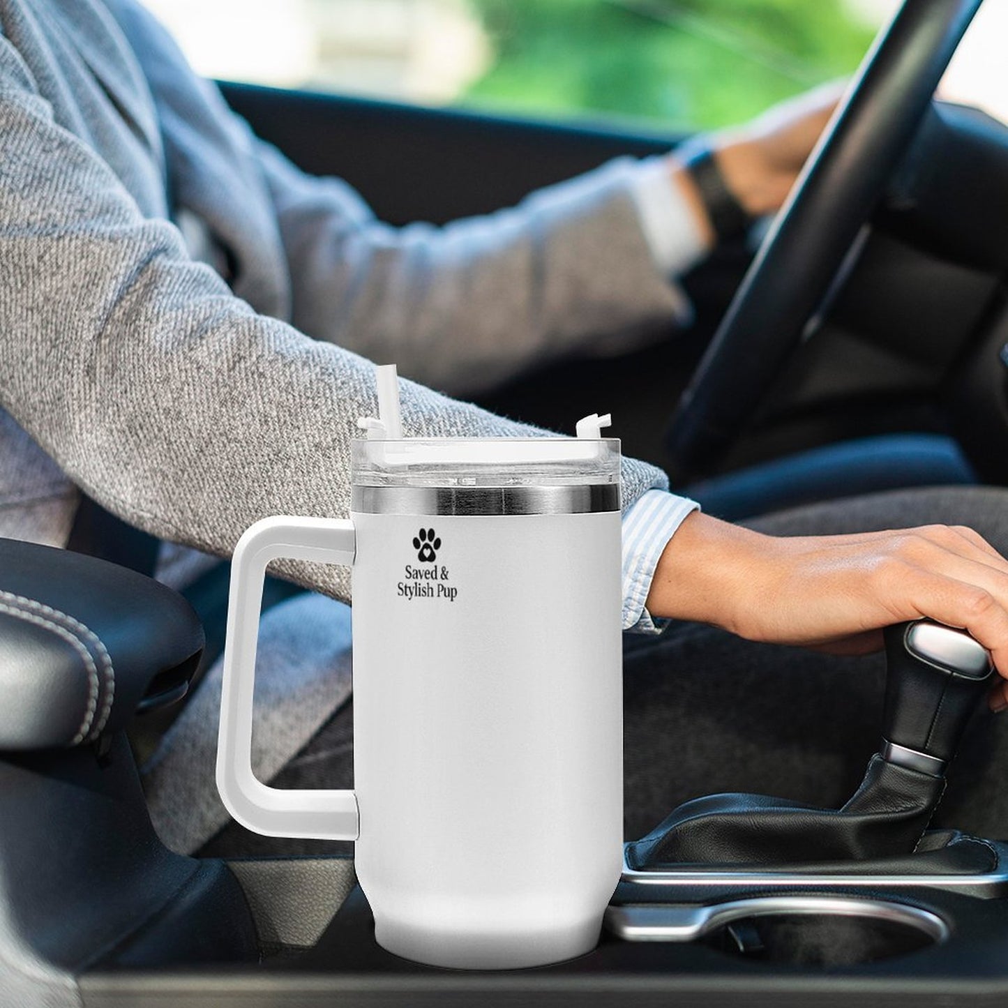 Grace & A Wagging Tail Get Thru The Day-40oz Tumbler