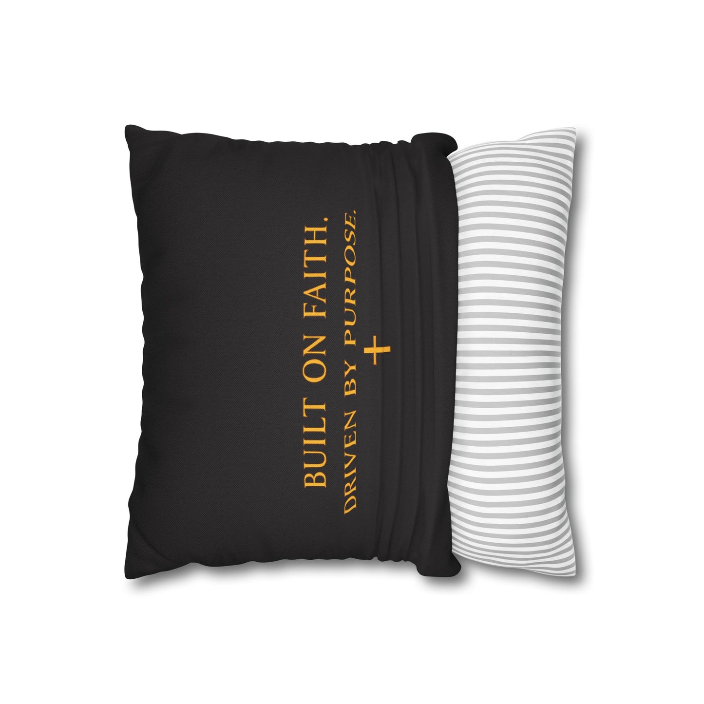 He Hauls Freight I Carry Faith Pillow Cover