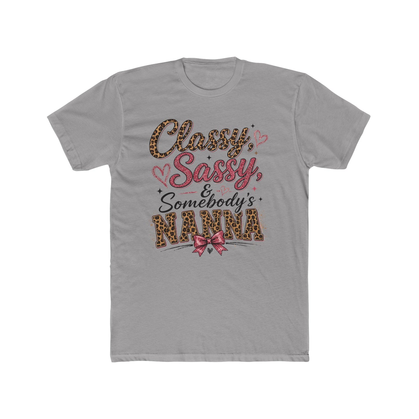 Classy, Sassy & Somebody’s Nanna Graphic Tee – Leopard Print Grandma Shirt