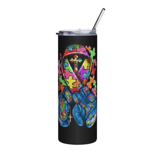 Autism Awareness Ribbon Tumbler- 20oz
