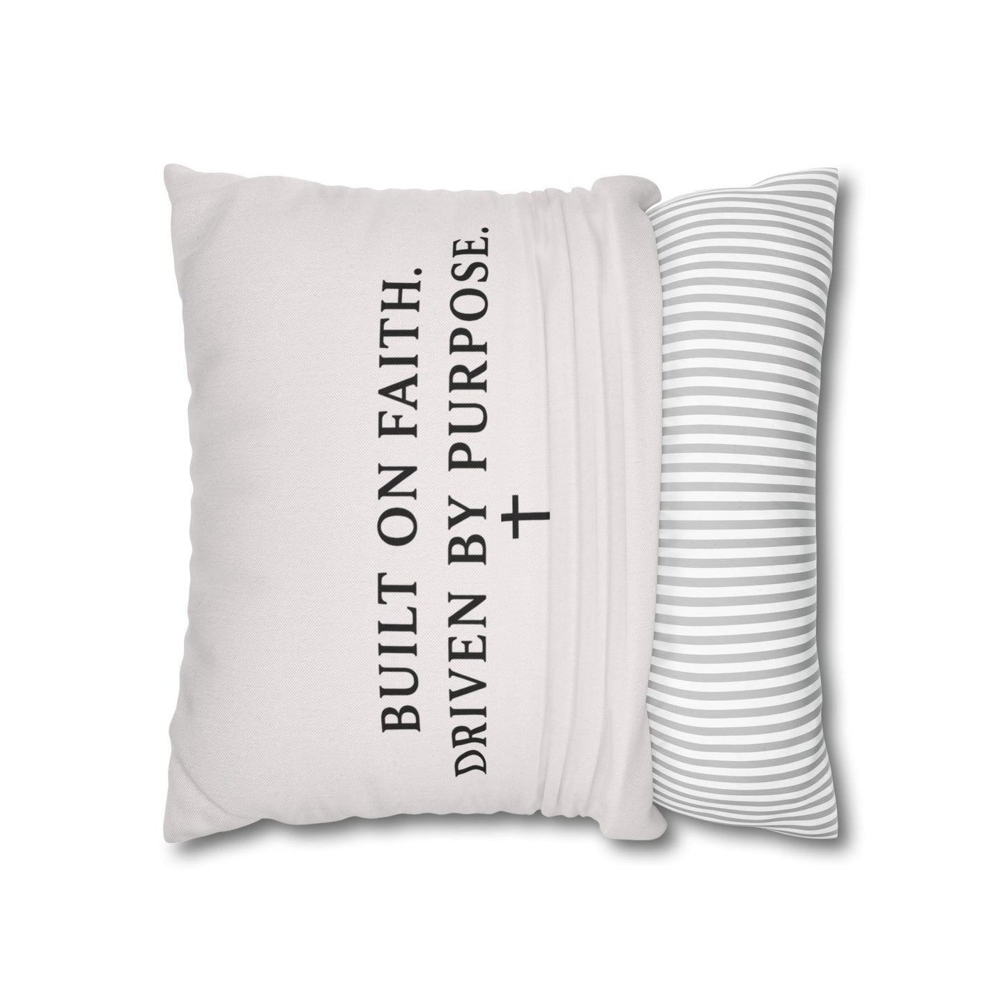 Love Rides Shotgun Faith Pillow Cover
