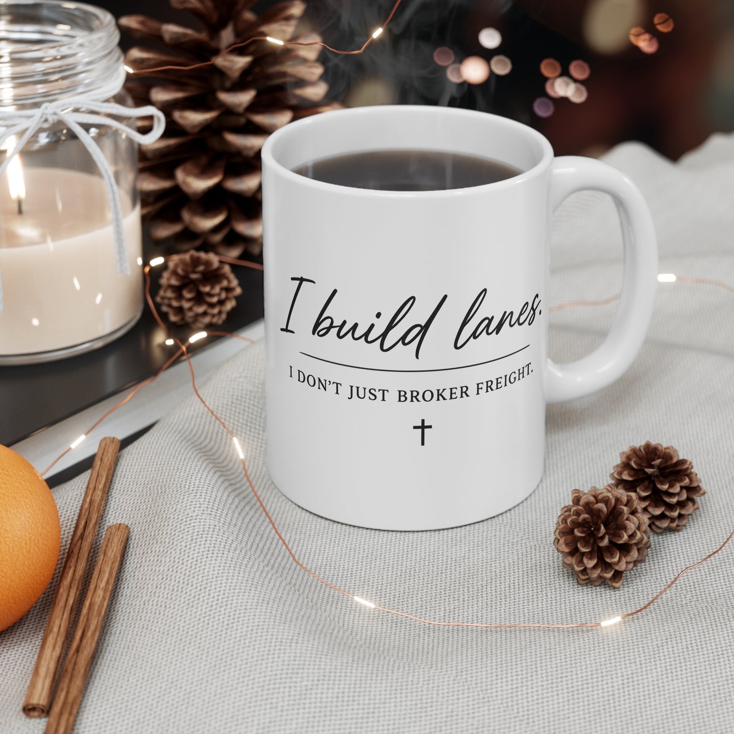 I Build Lanes Coffee Mug- Broker Vibes