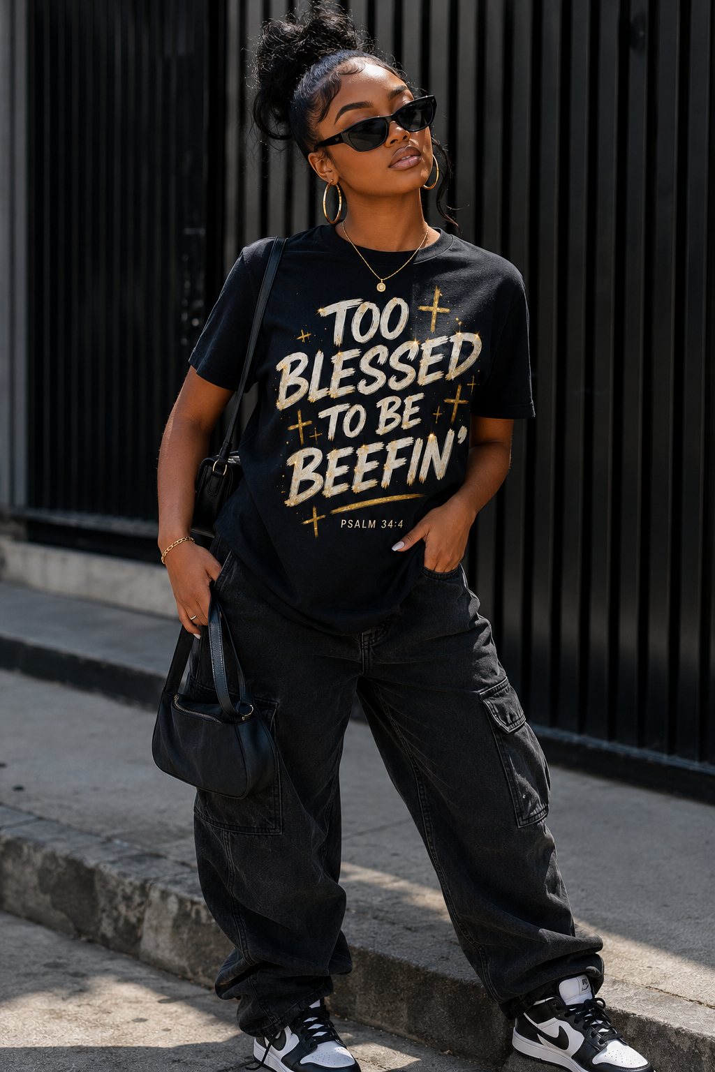 Too Blessed To Be Beefin’™ Street Luxe Graphic Tee