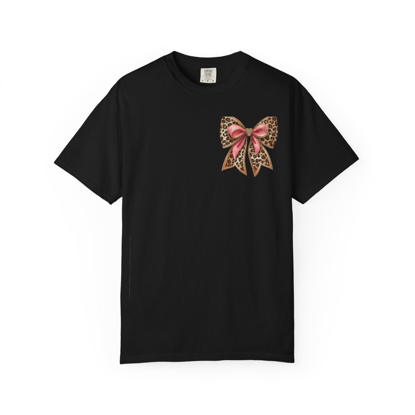 God Is Good All The Time Leopard Bow-Cross T-Shirt