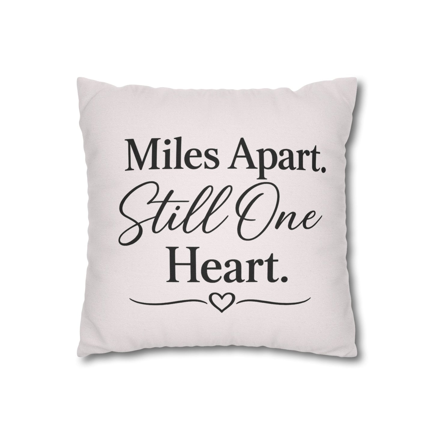 Miles Apart Still One Heart Truck Wife Pillow Cover