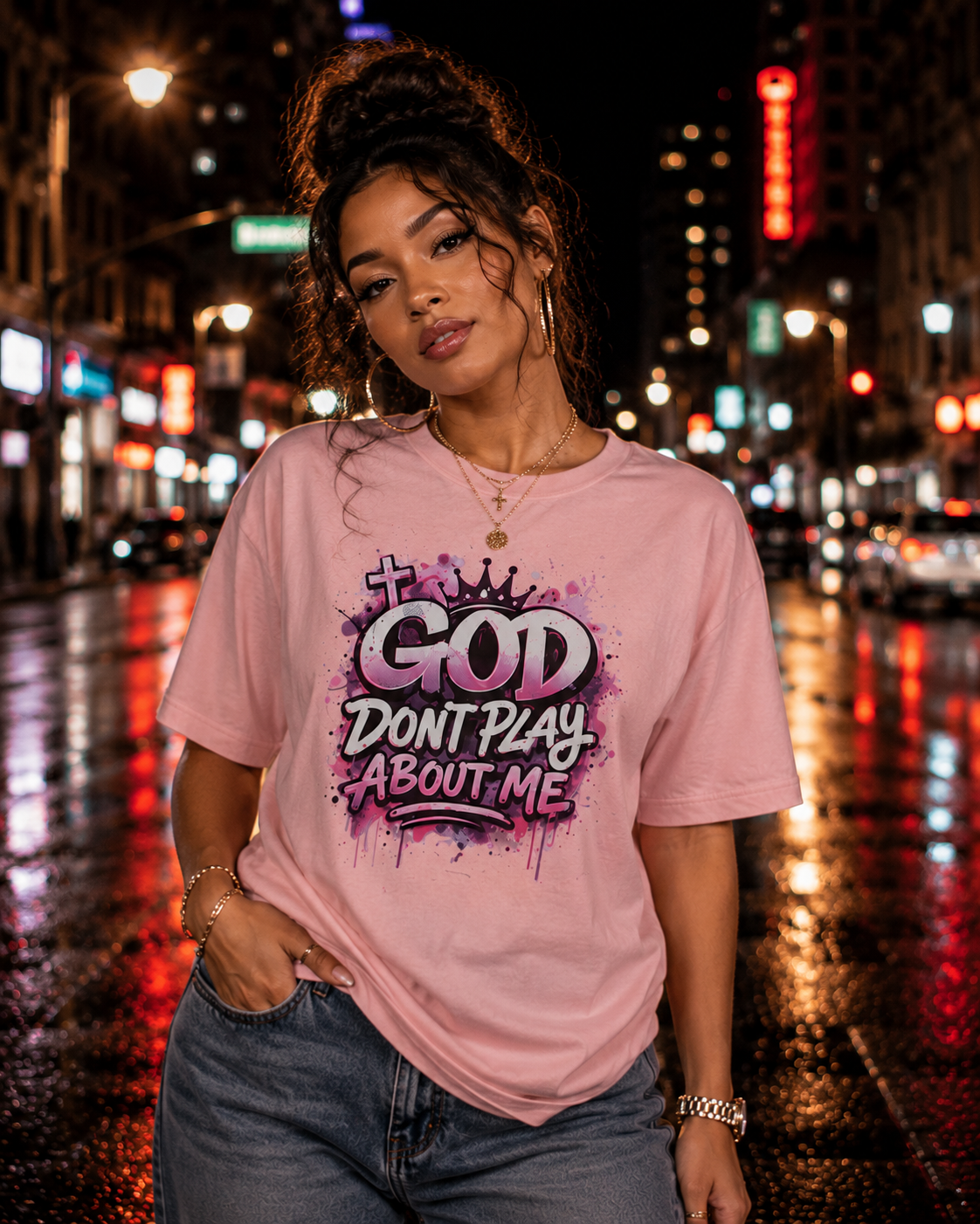 God Don't Play About Me Christian Graphic Tee