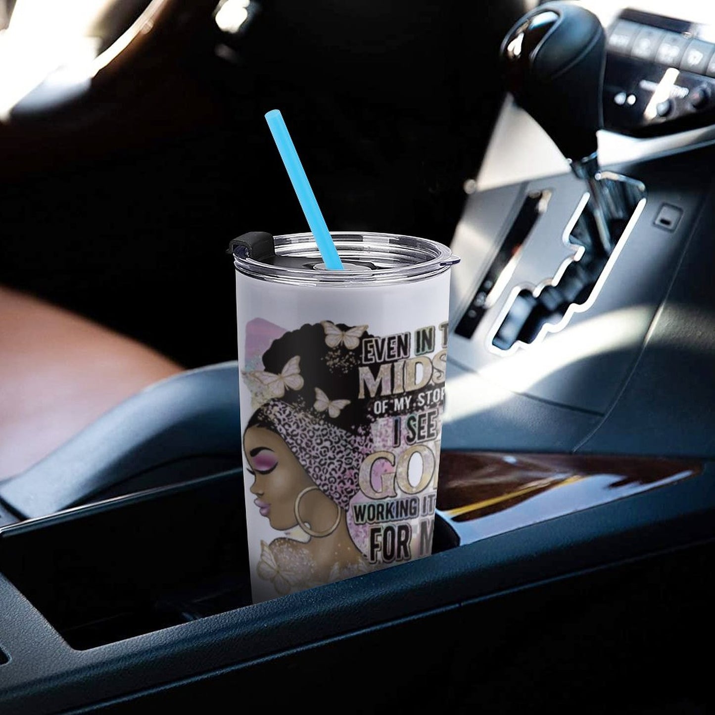 Even In the Midst Of My Storm I See God Is Working- Tumbler Travel Mug