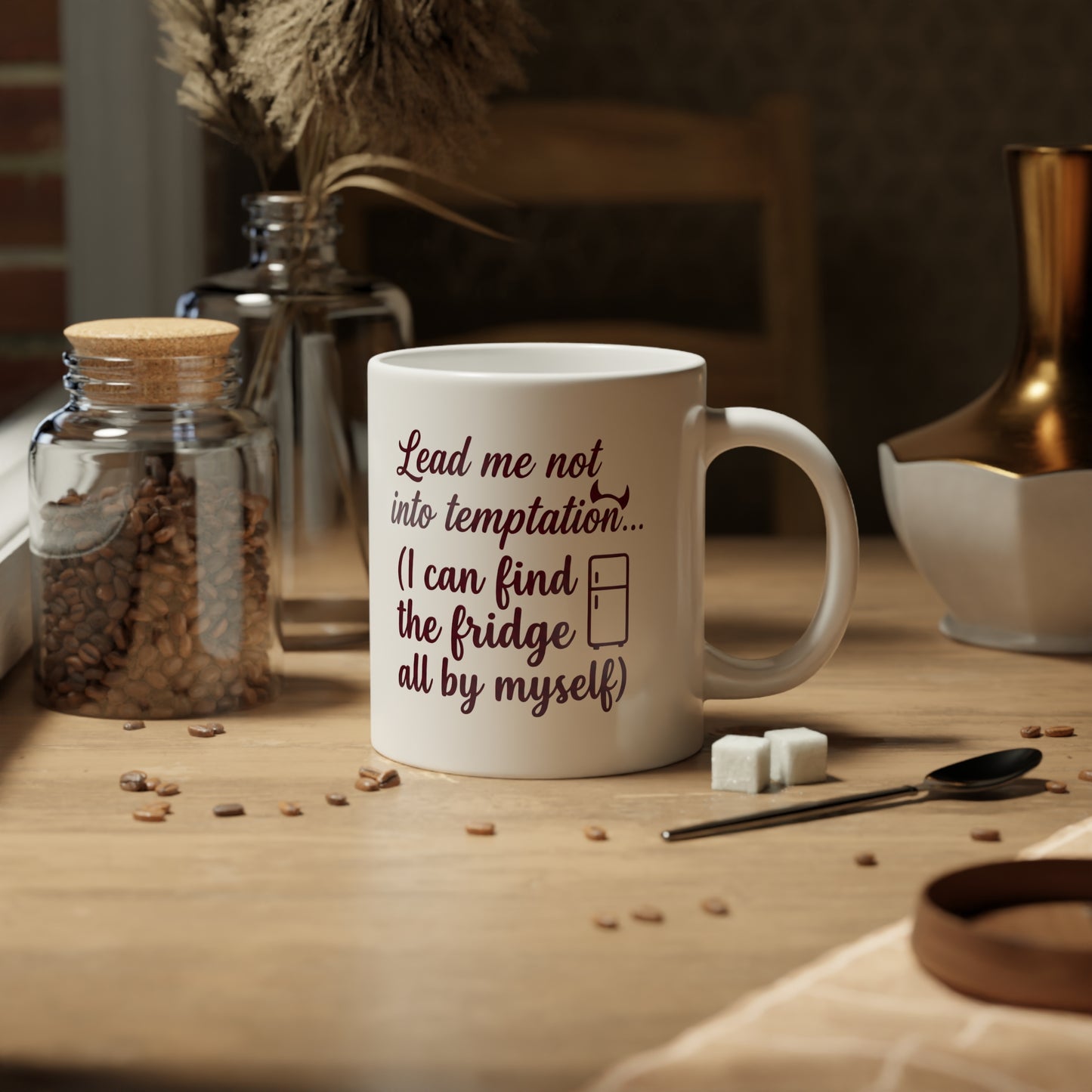 Lead Me Not into Temptation-Funny Christian 20oz/Faith & Humor Drinkware