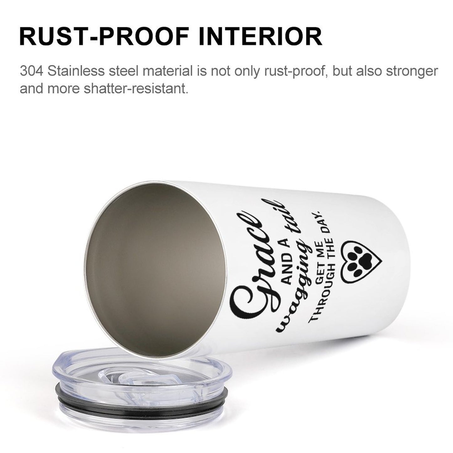 Grace & Wagging Tail- Insulated Drinking Cup