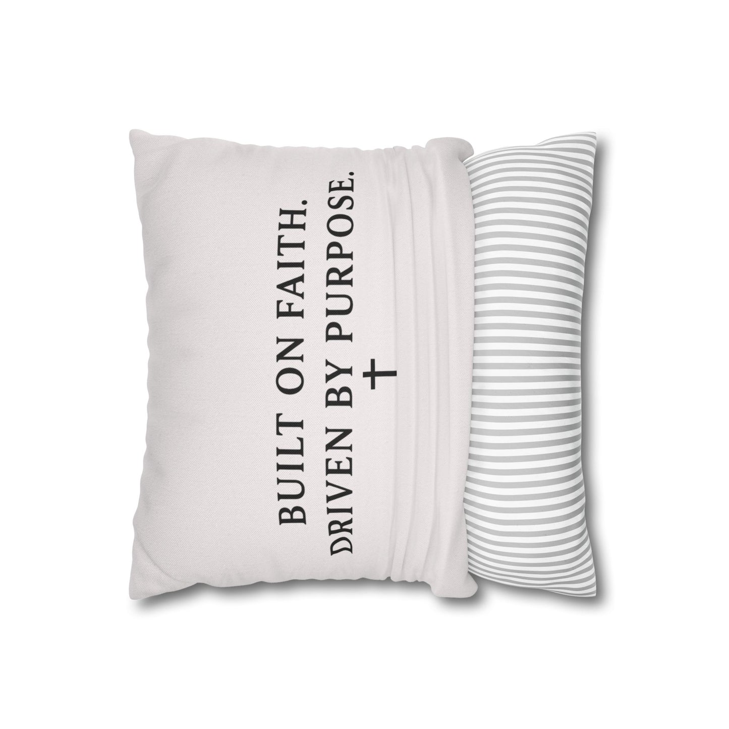 Love Rides Shotgun Faith Pillow Cover