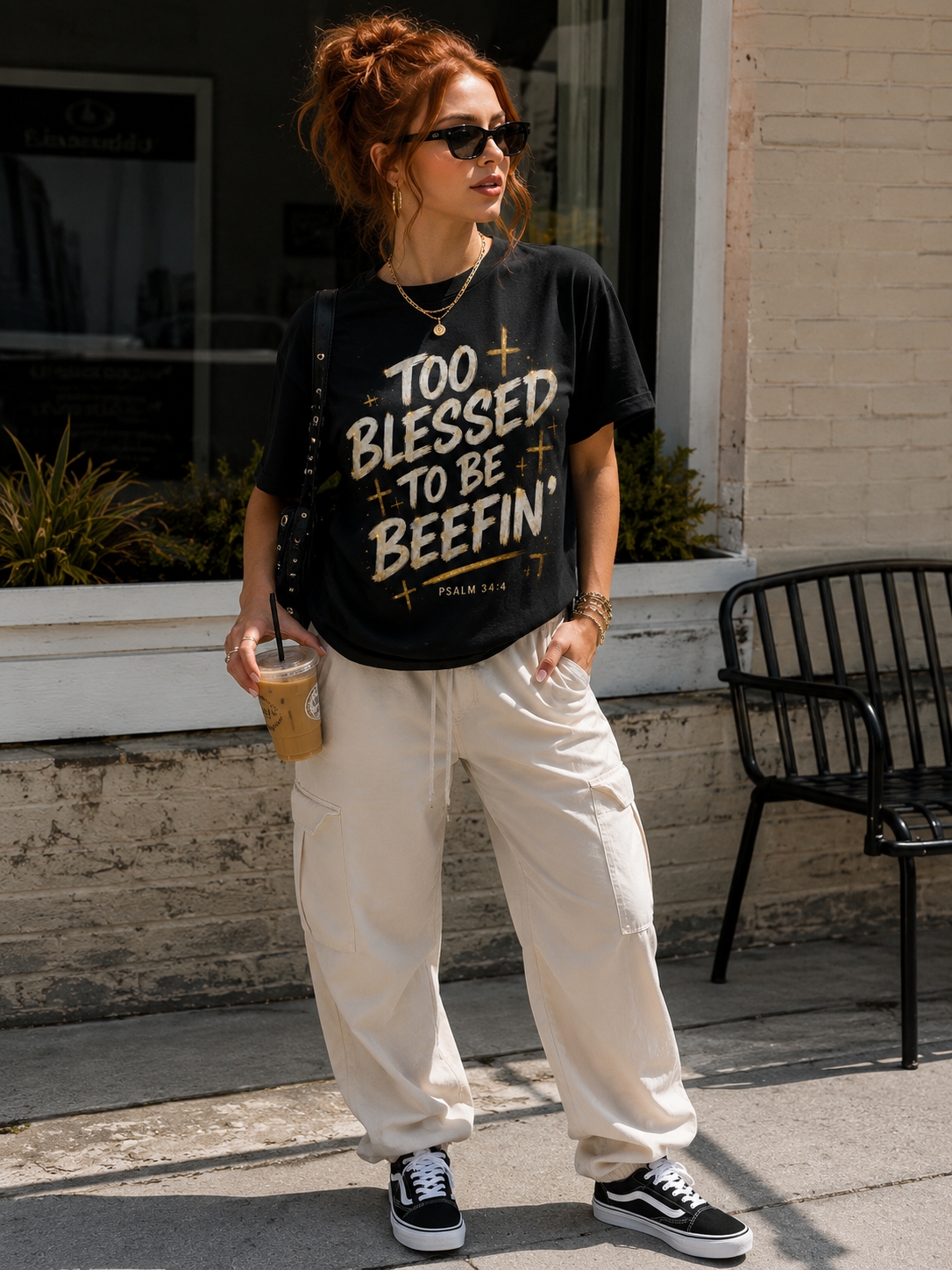 Too Blessed To Be Beefin’™ Street Luxe Graphic Tee