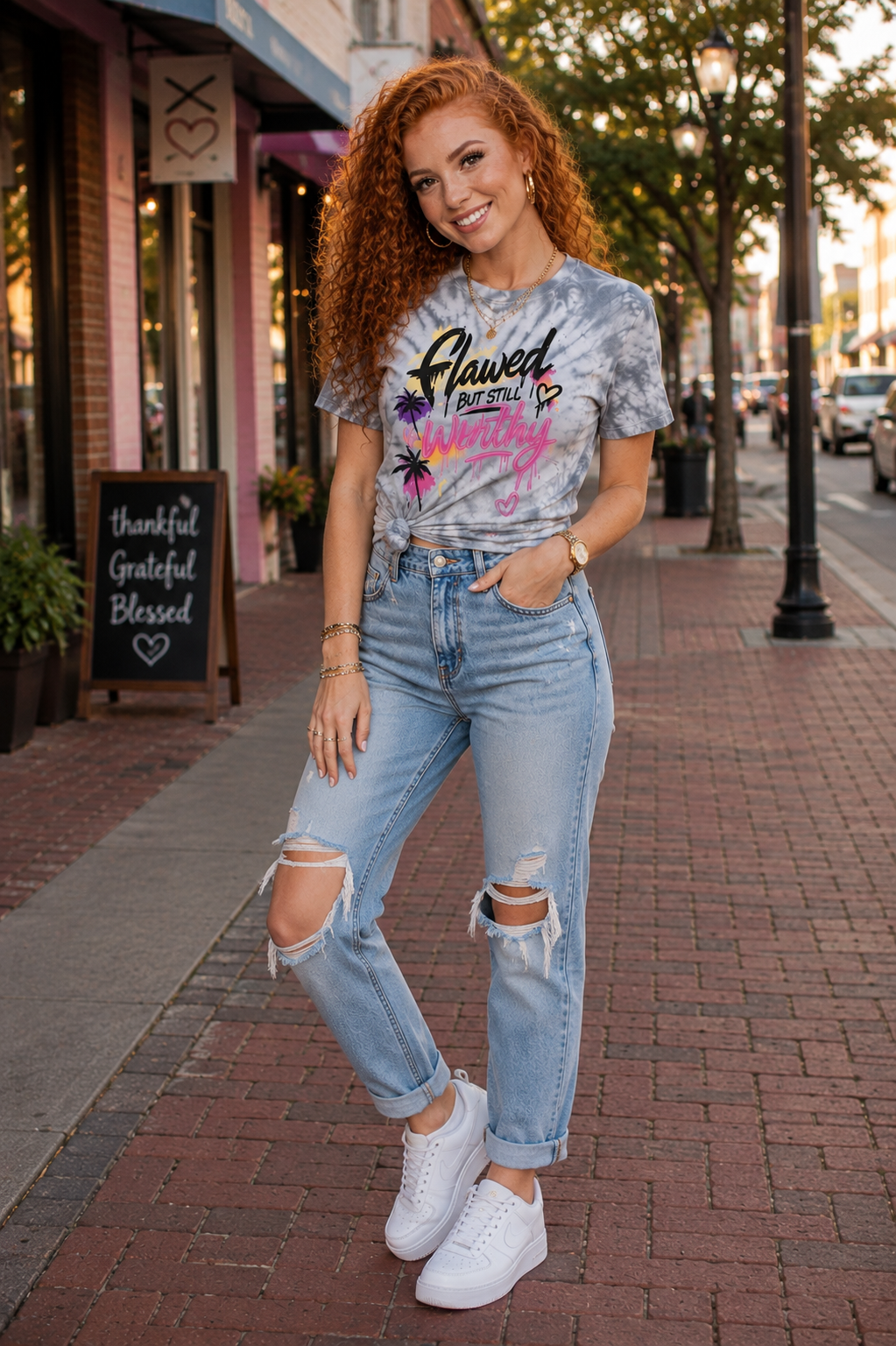 Flawed But Still Worthy™ Summer Streetwear Tee