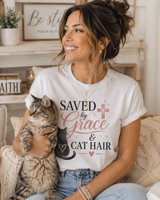 Saved by Grace & Cat Hair Tee