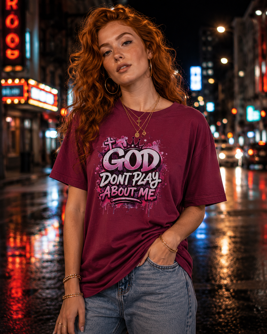 God Don't Play About Me Christian Graphic Tee