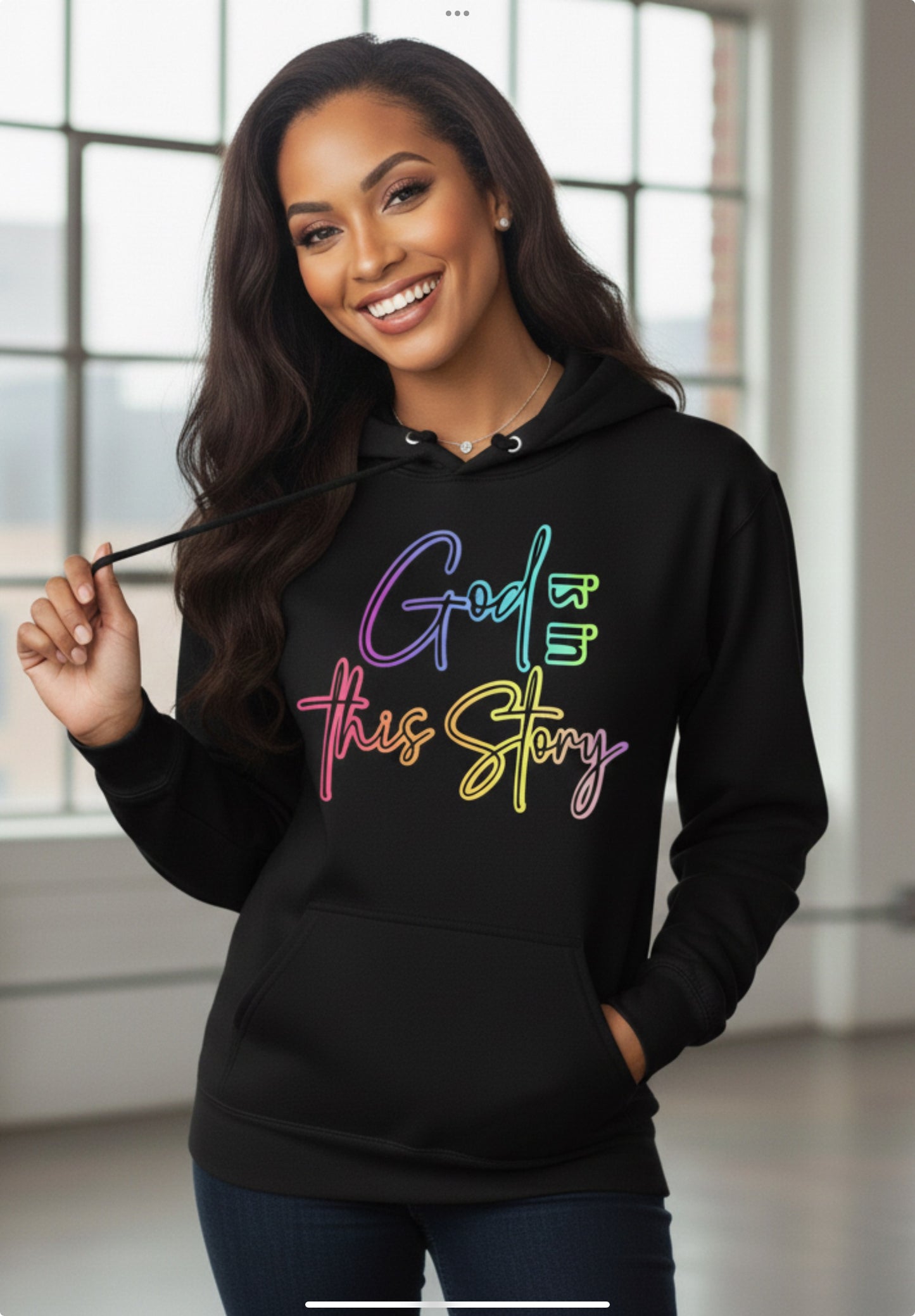 God Wrote This Story Hoodie- Healing Era Collection/Christian Faith Apparel.
