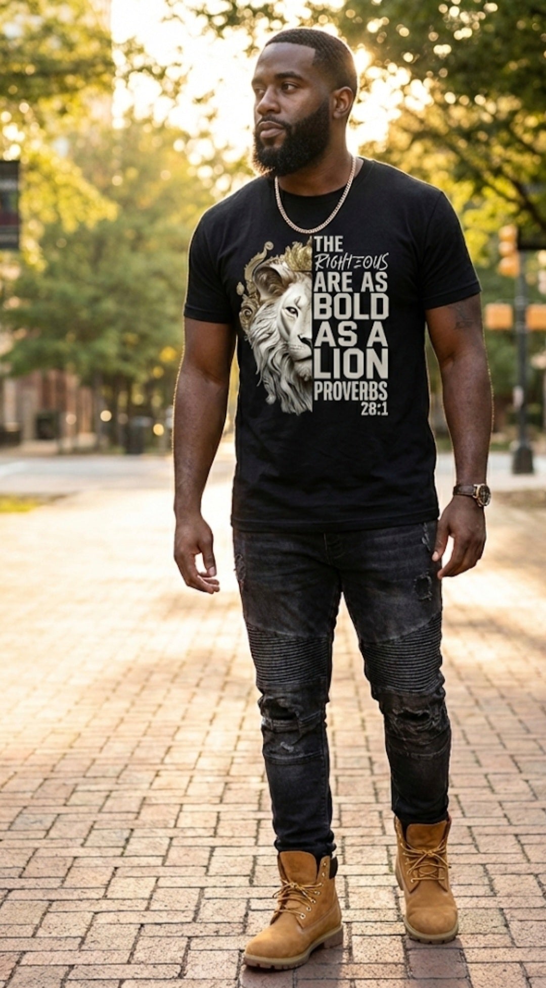 Bold As A Lion Christian Men's T-shirt