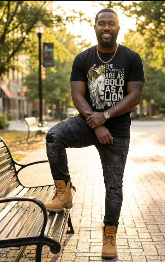 Bold As A Lion Christian Men's T-shirt