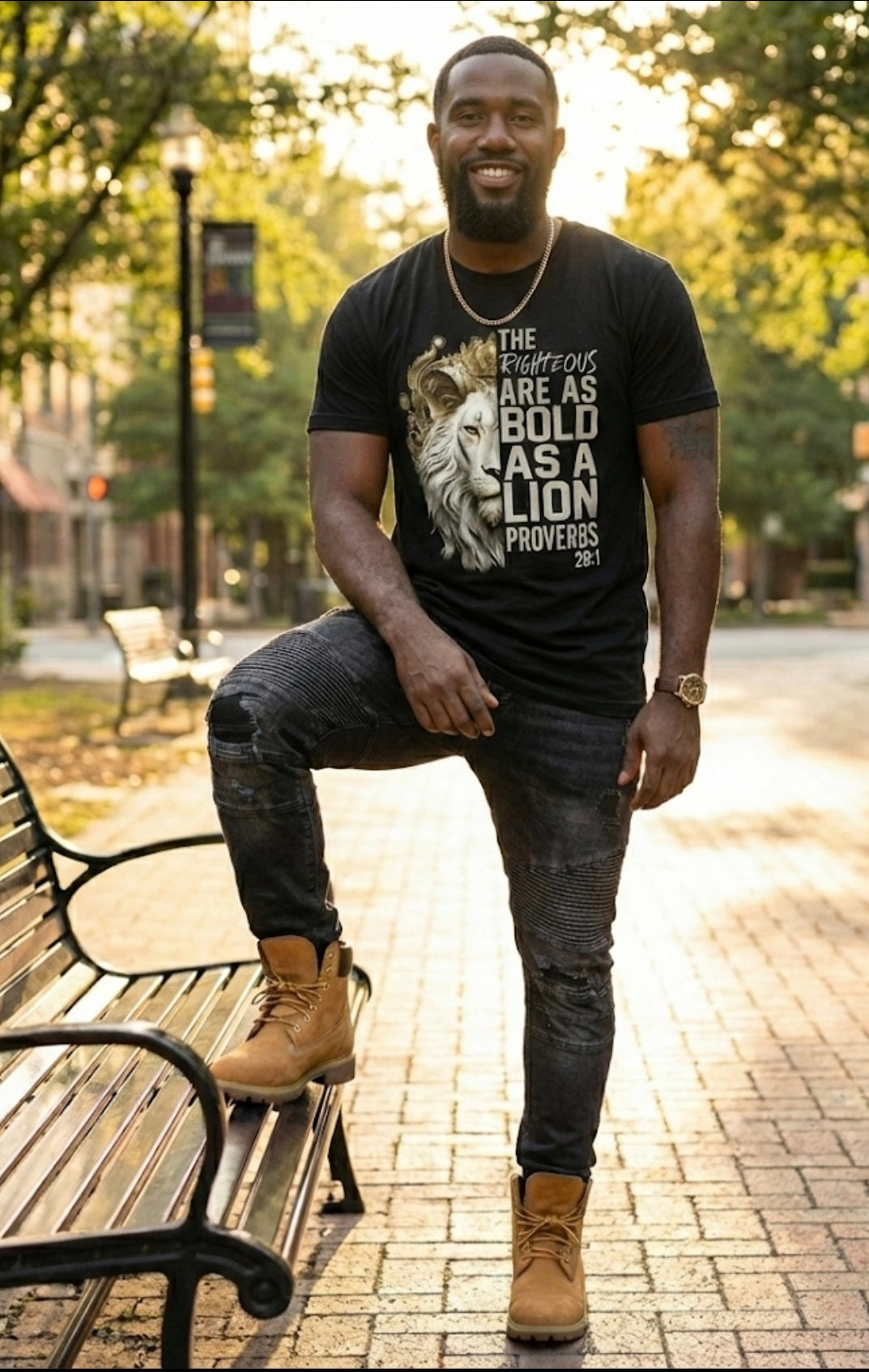 Bold As A Lion Christian Men's T-shirt
